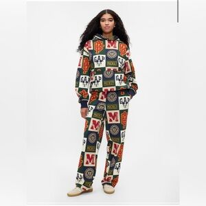 Gap x Disney limited edition patchwork logo baggy sweatpants
